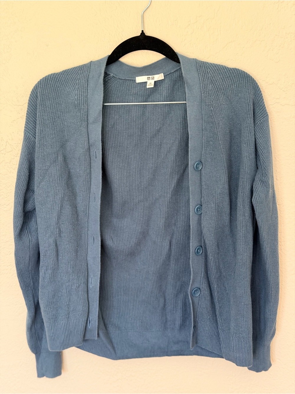 Uniqlo Dusty Blue Button-Front Women's Cardigan